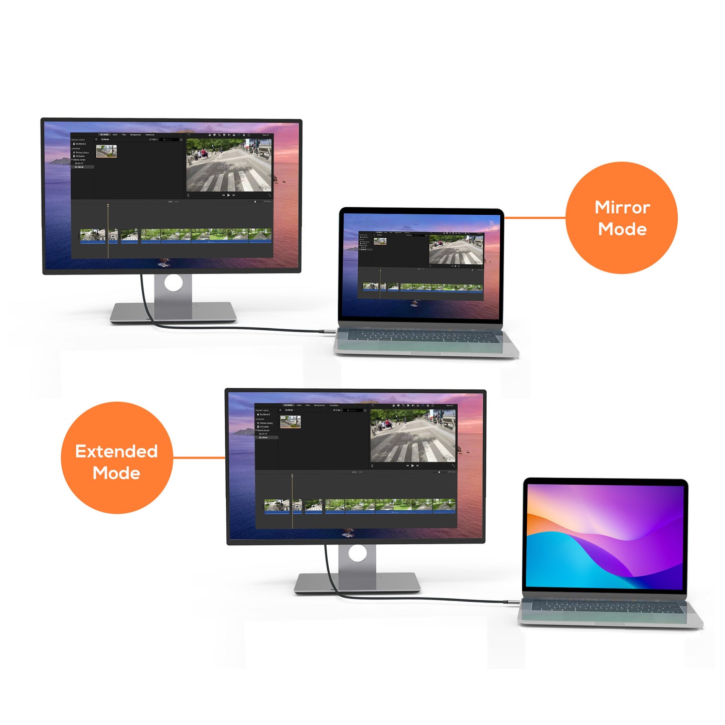 mbeat Tough Link 1.8m 4K USB-C to HDMI Cable - Extend USB-C Laptop, Tablet or Sm