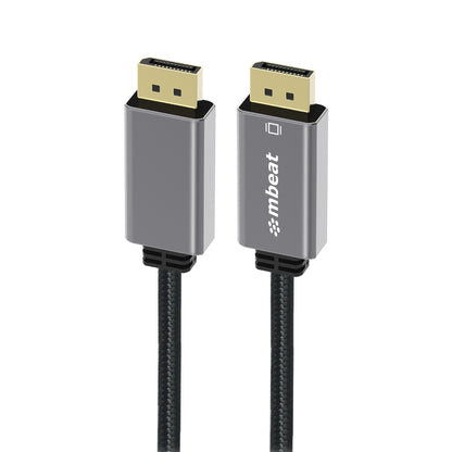 mbeat Tough Link 1.8m Display Port Cable v1.4 - Connects Computer, Laptop to HDT