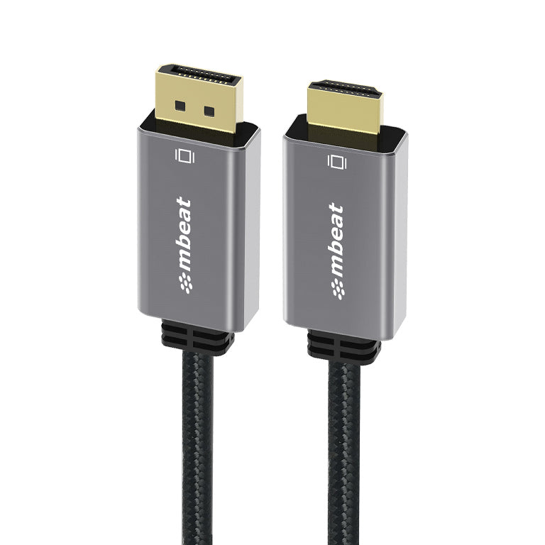 mbeat Tough Link 1.8m DisplayPort to HDMI Cable – 4K 60Hz