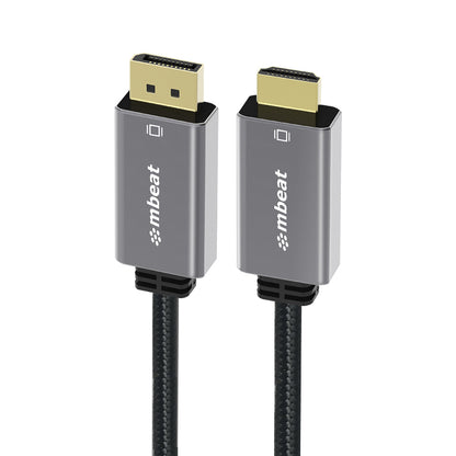 mbeat Tough Link 1.8m DisplayPort to HDMI Cable – 4K 60Hz