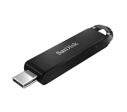 SanDisk Ultra USB Type-C Flash Drive, CZ460 256GB, USB Type C 3.1, Black, Super-