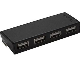 Targus 4-Port USB Hub — Black, Compatible with PC and Mac