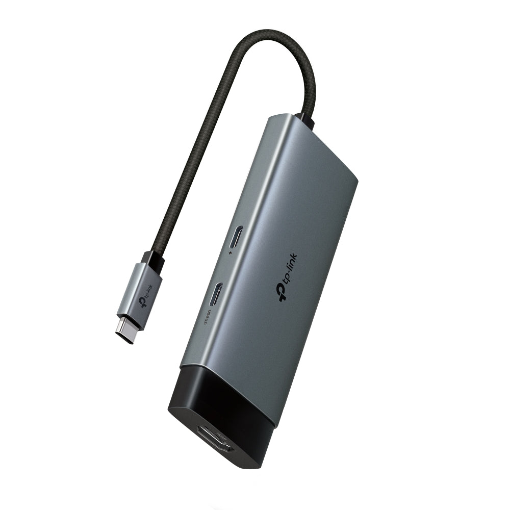 TP-Link UH5020C USB Type-C 5 in 1 Hub, 4K@60Hz HDMI, 100W Power Delivery, 1Ã— USB-C Data Port, 2Ã— USB-A Data Ports.