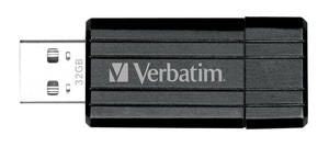 Verbatim Store'n'Go Pinstripe 32GB USB Flash Drive — Black