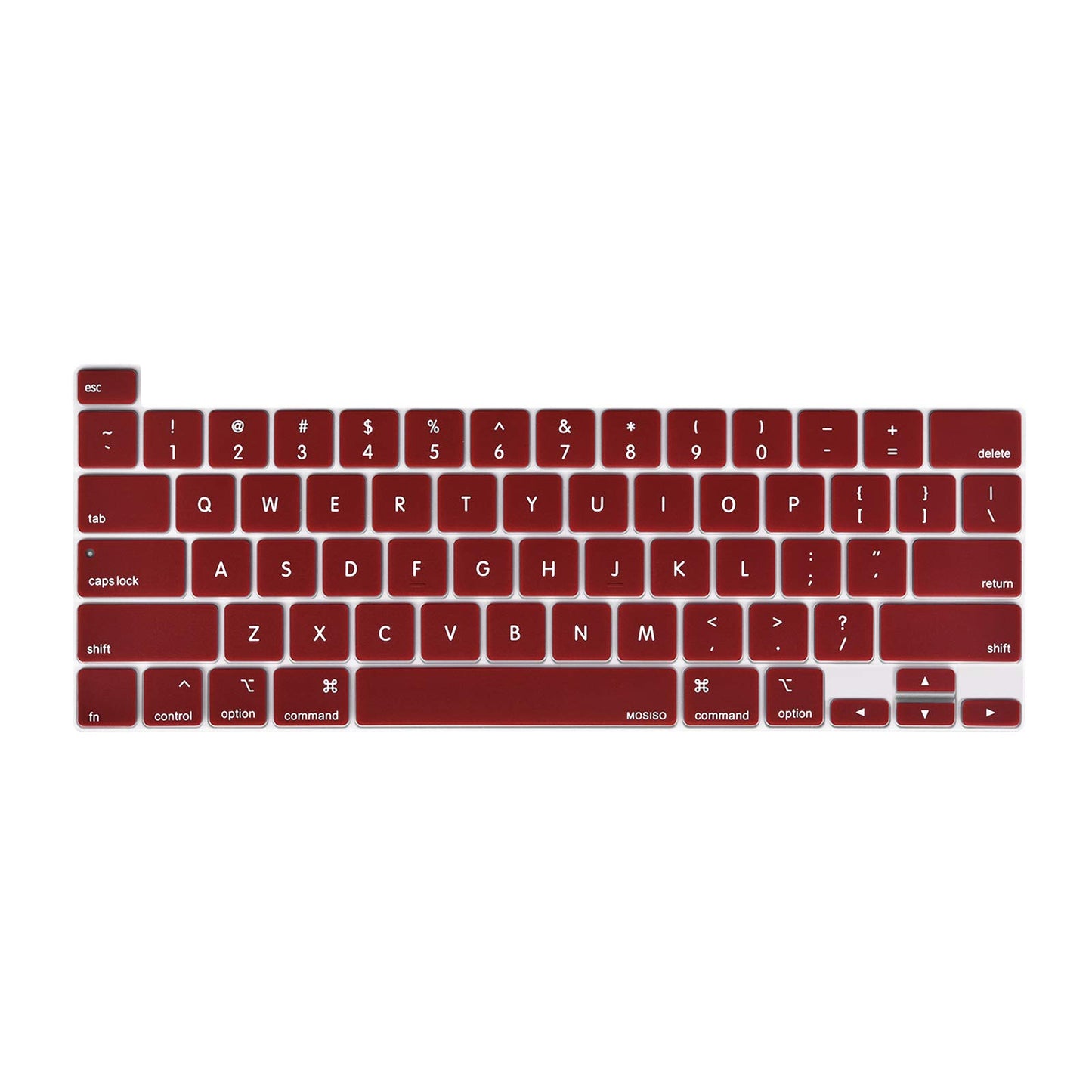 MacBook Pro Keyboard Cover Skin — Wine Red | A2338 A2289 A2251 A2141 (M1 M2, 2020–2023)