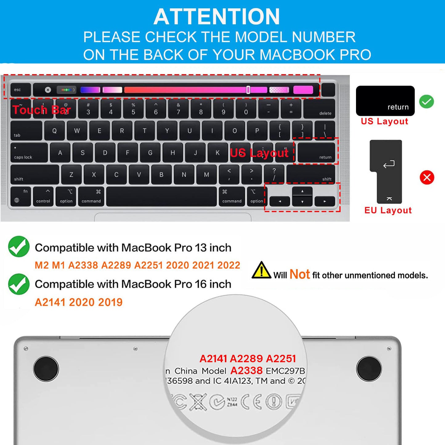 MacBook Pro Keyboard Cover Skin — Wine Red | A2338 A2289 A2251 A2141 (M1 M2, 2020–2023)