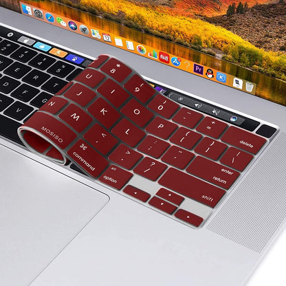 MacBook Pro Keyboard Cover Skin — Wine Red | A2338 A2289 A2251 A2141 (M1 M2, 2020–2023)