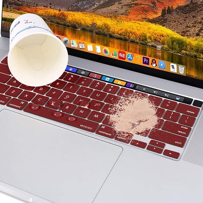 MacBook Pro Keyboard Cover Skin — Wine Red | A2338 A2289 A2251 A2141 (M1 M2, 2020–2023)