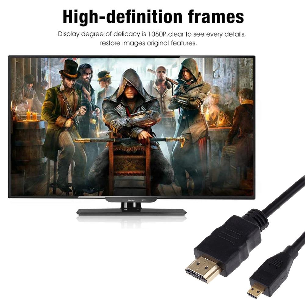 Full HD 1080p Micro HDMI Cable for Xiaomi Yi Action Camera — 1.5M