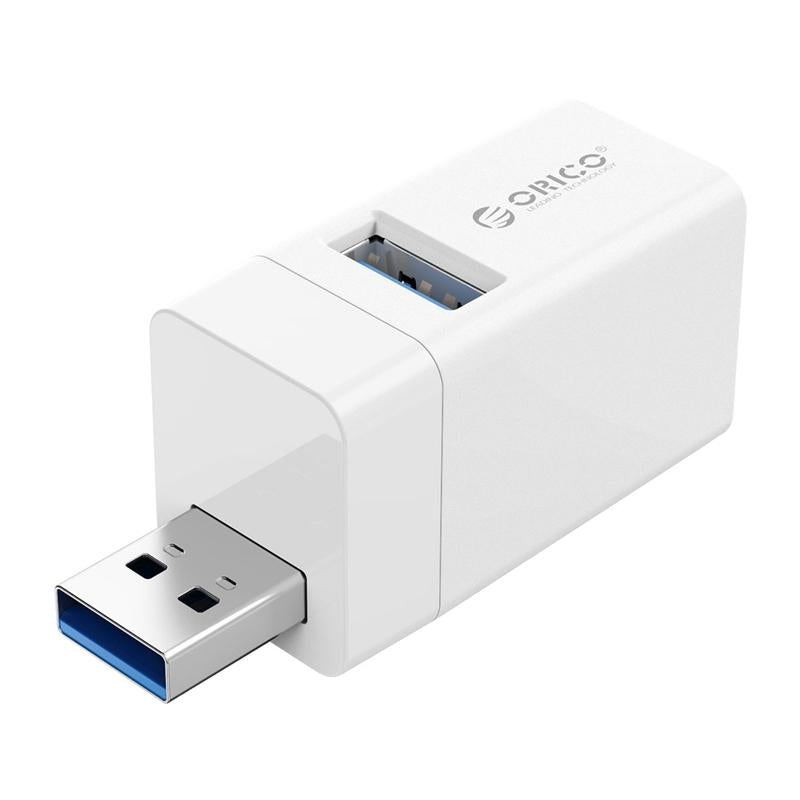 3-in-1 USB Mini Hub Adapter for Multiple Devices — Black
