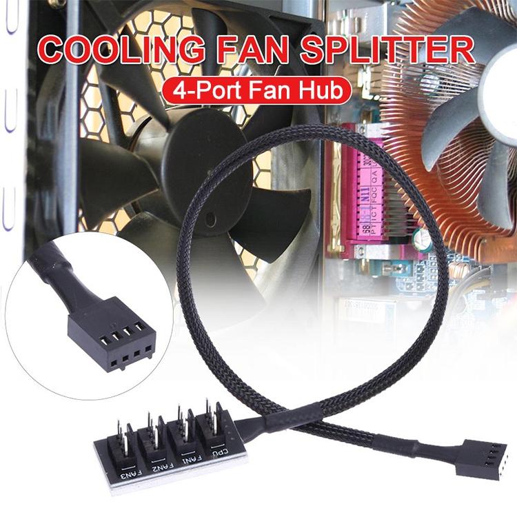 2-Port PWM Fan Hub for PC Chassis — Quiet & Efficient Cooling Control