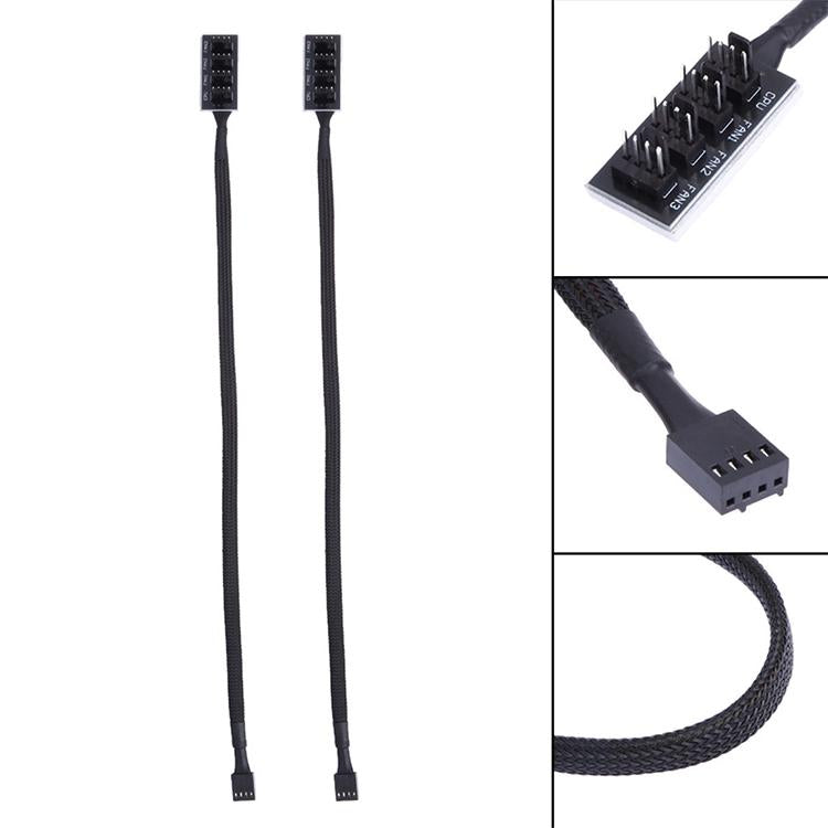 2-Port PWM Fan Hub for PC Chassis — Quiet & Efficient Cooling Control