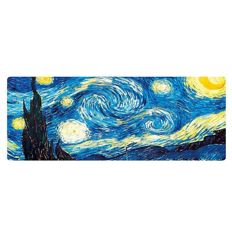 Large Desk Mouse Pad — Cypress Oil Painting Design
