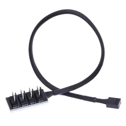 2-Port PWM Fan Hub for PC Chassis — 4-Pin PWM Cooling Controller