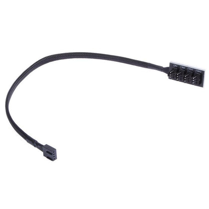 2-Port PWM Fan Hub for PC Chassis — 4-Pin PWM Cooling Controller