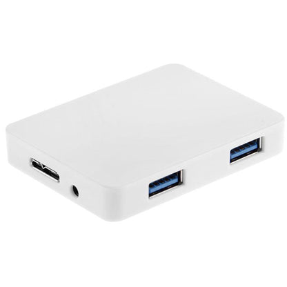 4-Port USB 3.0 Hub with 60cm Cable — Fast Data Transfer | Black