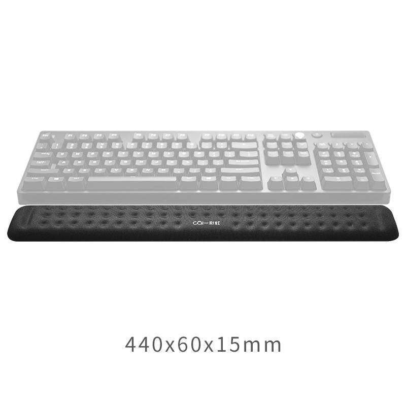 Memory Foam Keyboard Wrist Rest & Mouse Pad — Black