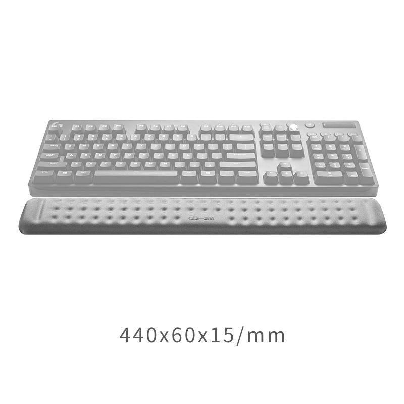 Memory Foam Keyboard Wrist Rest & Mouse Pad — Black