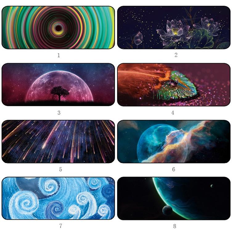 Spacious Desk Mouse Pad — Galaxy Tree Design