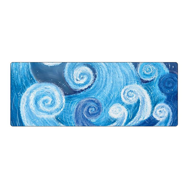 Spacious Desk Mouse Pad — Galaxy Tree Design