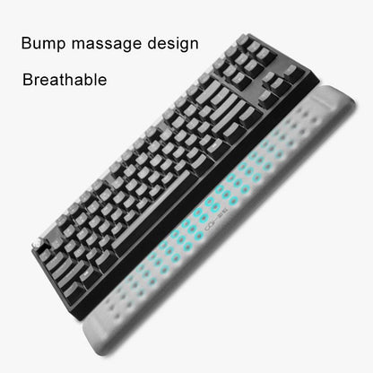 Memory Foam Keyboard Wrist Rest & Mouse Pad — Grey