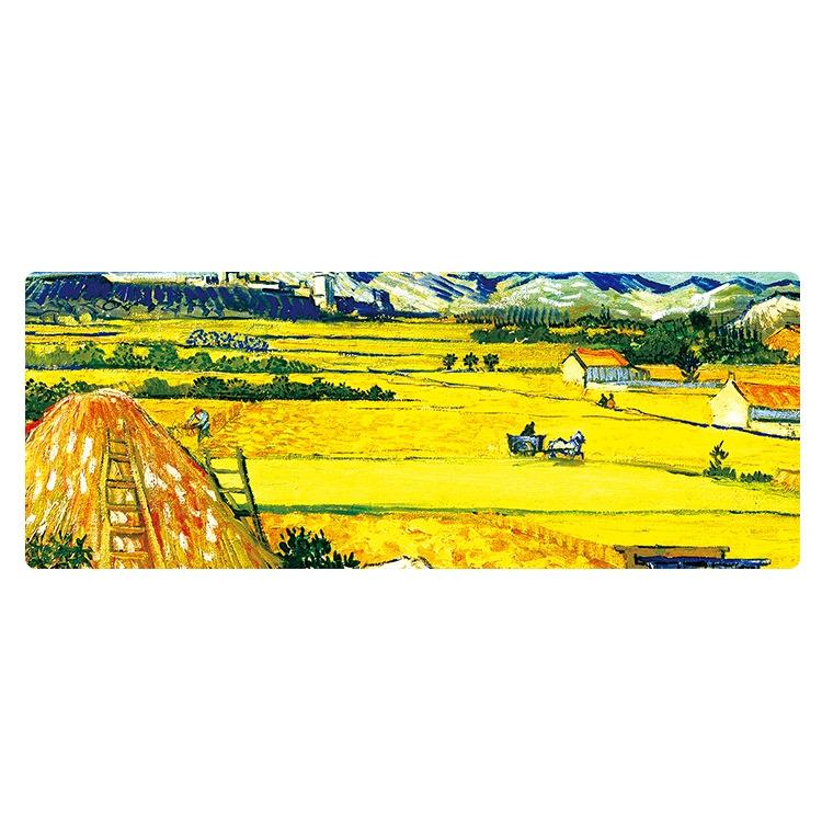 Large Desk Mouse Pad — Starry Night Oil Painting Design