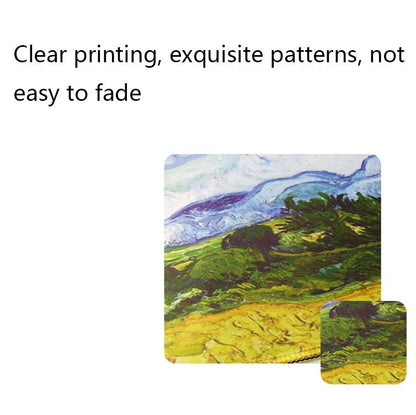 Large Desk Mouse Pad — Starry Night Oil Painting Design