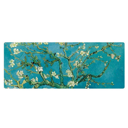 Large Desk Mouse Pad — Starry Night Oil Painting Design