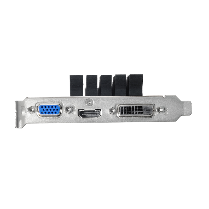 ASUS nVidia GeForce GT730-SL-2GD5-BRK 2GB GDDR5 Low Profile Graphics Card with Bracket For Silent HTPC Build (With I/O Port Brackets)