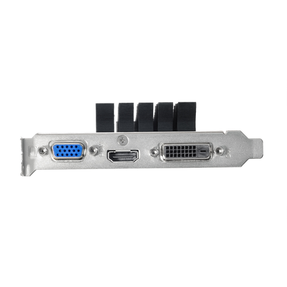 ASUS nVidia GeForce GT730-SL-2GD5-BRK 2GB GDDR5 Low Profile Graphics Card with Bracket For Silent HTPC Build (With I/O Port Brackets)