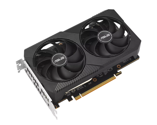 ASUS AMD Radeon DUAL-RX6500XT-O4G-V2  RX 6500 XT V2 OC Edition 4GB GDDR6 with two powerful Axial-tech fans and a 2-slot design