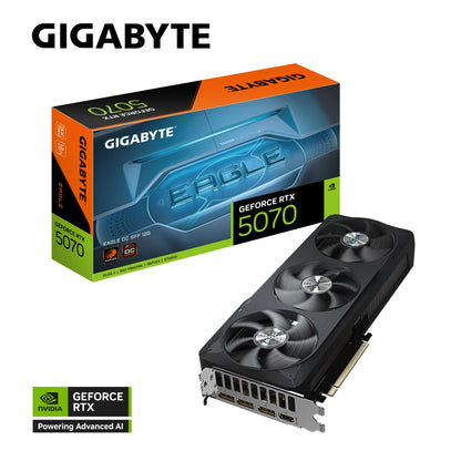 Gigabyte GeForce RTXâ„¢ 5070 EAGLE OC SFF 12G, 2587 MHz, CUDA  6144, 28 Gbps, GDDR7, 192 bit, PCI-E 5.0, PSU 750W, DisplayPort 2.1b *3 HDMI 2.1b *1