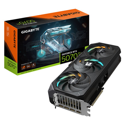 Gigabyte GeForce RTXâ„¢ 5070 Ti GAMING OC 16G, 2588 MHz, CUDA 8960, 28 Gbps, GDDR7, 256 bit PCI-E 5.0, PSU 750W, DisplayPort 2.1b x3 HDMI 2.1b x1