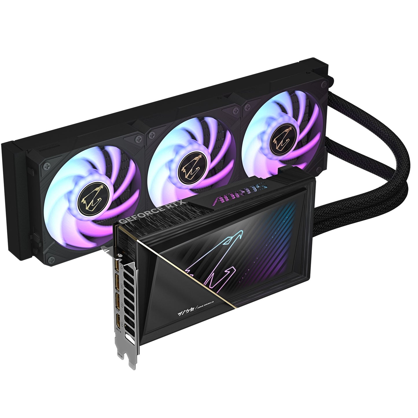 Gigabyte AORUS GeForce RTXâ„¢ 5080 XTREME WATERFORCE 16G, 2805 MHz, CUDA 10752, 30 Gbps, GDDR7, 256 bit, PCI-E 5.0, PSU 850W, HDMI 2.1b x1
