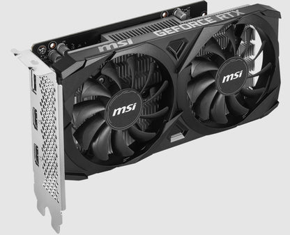 MSI nVidia GeForce RTXâ„¢ 3050 VENTUS 2X E 6G OC, Boost: 1492 MHz, CUDA 2304 Units, 6GB GDDR6, HDMIâ„¢ x 2