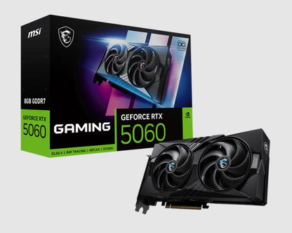 MSI nVidia GeForce RTX 5060 8G GAMING OC, PCI ExpressÂ® Gen 5 x16, Boost: 2625 MHz, CUDA 3840 Units, 8GB GDDR7, . HDMIâ„¢ x 1