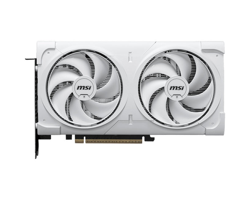 MSI nVidia GeForce RTXâ„¢ 5060 Ti 16G VENTUS 2X OC WHITE PLUS, Boost 2602 MHz, CUDA 4608, 16GB GDDR7, 28 Gbps, 600W PSU, HDMIâ„¢ x 1 (embargo)