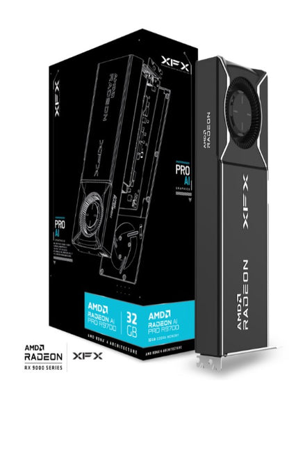 XFX AMD Radeon AI Pro R9700 Blower 32GB GDDR6 4xDP, AMD RDNAâ„¢ 4 (RX-97XPROAIY)