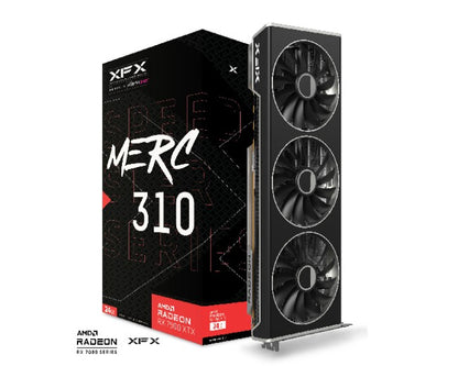XFX Speedster MERC310 AMD Radeonâ„¢ RX 7900XTX BLACK Gaming Graphics Card with 24GB GDDR6, AMD RDNAâ„¢ 3 (RX-79XMERCB9)