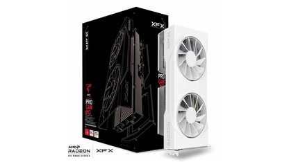 XFX Swift AMD Radeon RX 9060XT OC White Gaming Edition with 16GB GDDR6 HDMI 2xDP, AMD RDNAâ„¢ 4 (RX-96TSW16WBQ)