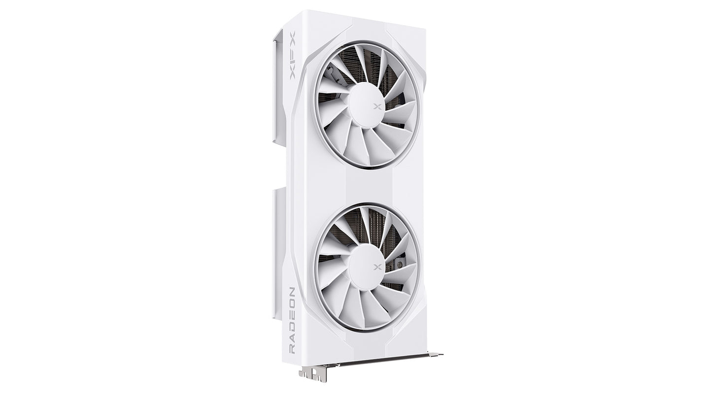 XFX Swift AMD Radeon RX 9060XT OC White Gaming Edition with 16GB GDDR6 HDMI 2xDP, AMD RDNAâ„¢ 4 (RX-96TSW16WBQ)
