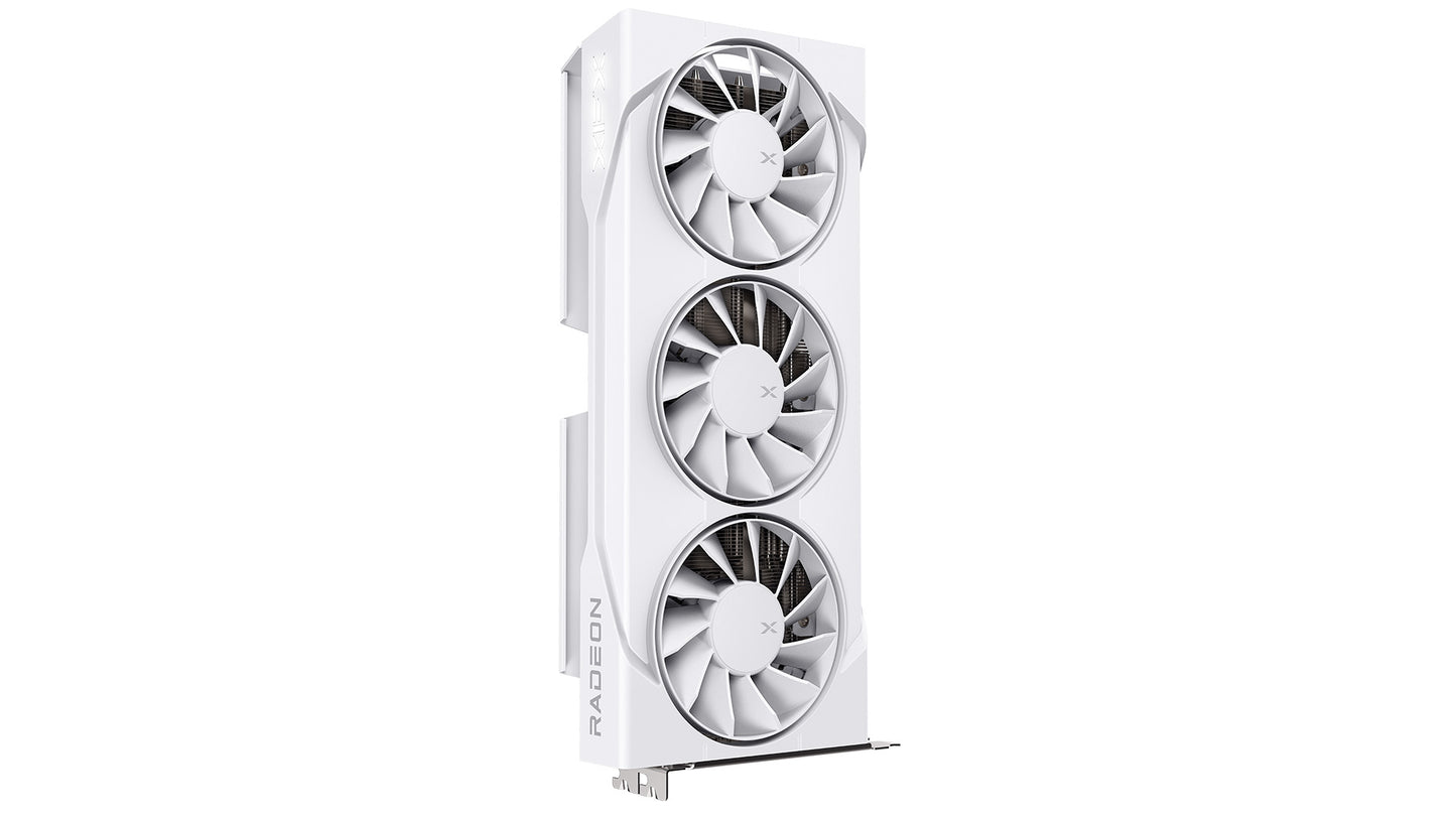XFX Swift AMD Radeon RX 9060XT OC White Triple Fan Gaming Edition with 16GB GDDR6 HDMI 2xDP, AMD RDNAâ„¢ 4 (RX-96TS316W7)