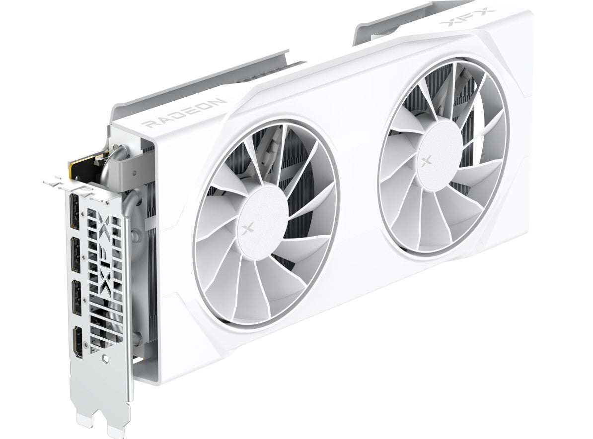 XFX Swift AMD Radeon RX 9070 OC White Dual Fan Gaming Edition with 16GB GDDR6 HDMI 3xDP, AMD RDNAâ„¢ 4 (RX-97SWFT2WQ)