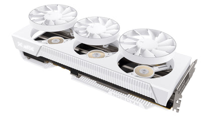 XFX Mercury AMD Radeon RX 9070XT OC White Magnetic Air Edition with RGB 16GB GDDR6 HDMI 3xDP, AMD RDNAâ„¢ 4 (RX-97TMARGW9)