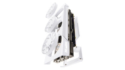 XFX Mercury AMD Radeon RX 9070XT OC White Magnetic Air Edition with RGB 16GB GDDR6 HDMI 3xDP, AMD RDNAâ„¢ 4 (RX-97TMARGW9)