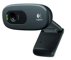 Logitech C270 HD 720p Webcam — 3MP, Widescreen Video, Light Correction