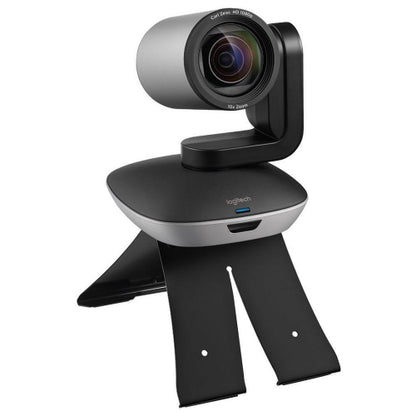 Logitech Group- Conference Cam Group HD Video Conferencing Webcam for Med-Large Meeting Rooms 1080p Pan Tilt Zoom Camera & Speakerphone BT NFC