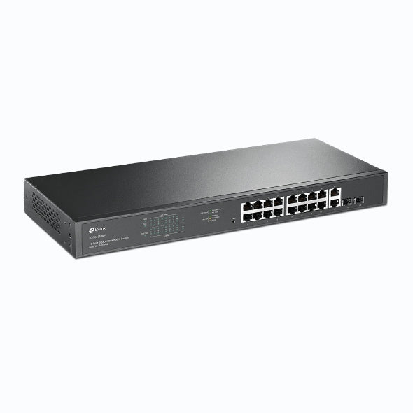 TP-Link TL-SG1218MP 18-Port Gigabit Rackmount Switch With 16 PoE+ & 2 SFP Slots image 1