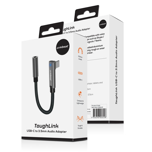 mbeat Elite USB-C to 3.5mm Audio Adapter - Add Headphone Audio Jack to USB-C Com image 1