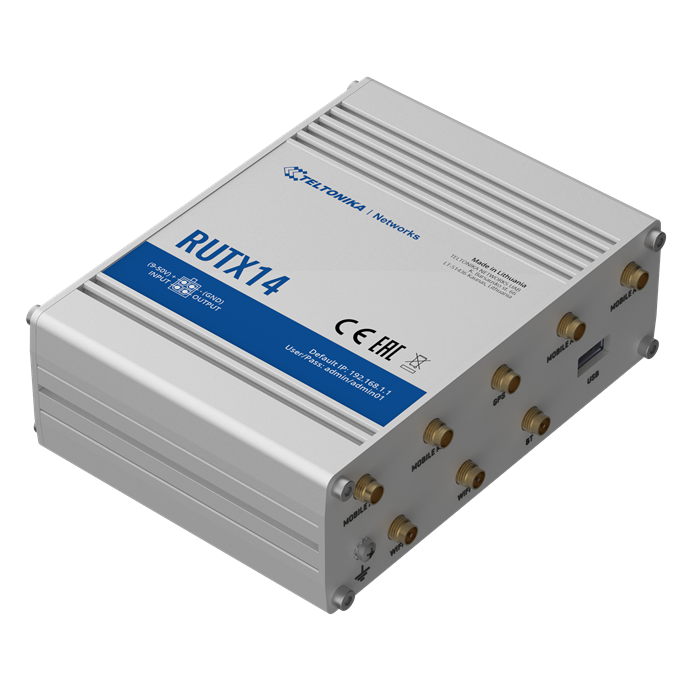 Teltonika 4G LTE CAT12 Industrial Cellular Router, Instant LTE Failover, Dual Ba image 1